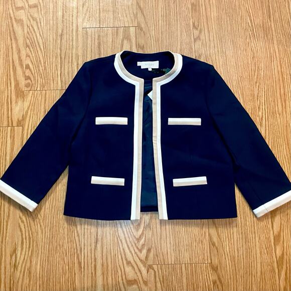 Hobbs London Ebony Navy Blue Camel Ivory Dress Blazer Set Womens - Picture 7 of 16